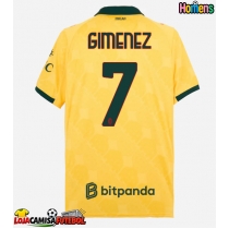 Camisa de Futebol AC Milan Santiago Gimenez #7 Equipamento Alternativo 2025-26 Manga Curta